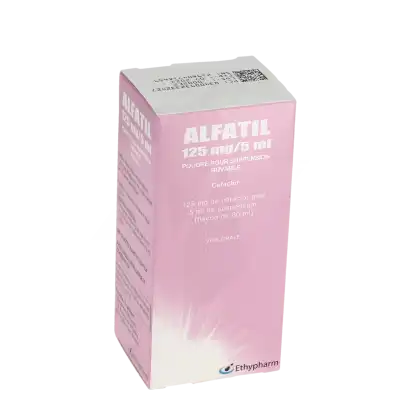 Alfatil 125 Mg/5 Ml, Poudre Pour Suspension Buvable à BRUGES