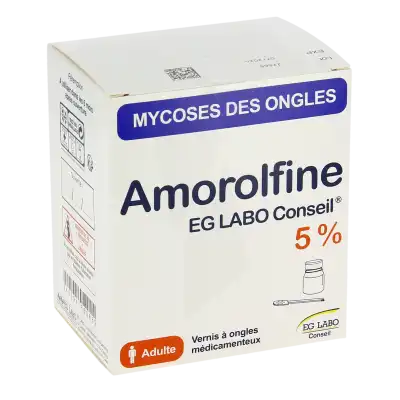 Amorolfine Eg Labo Conseil 5 %, Vernis à Ongles Médicamenteux à Saint-Avold