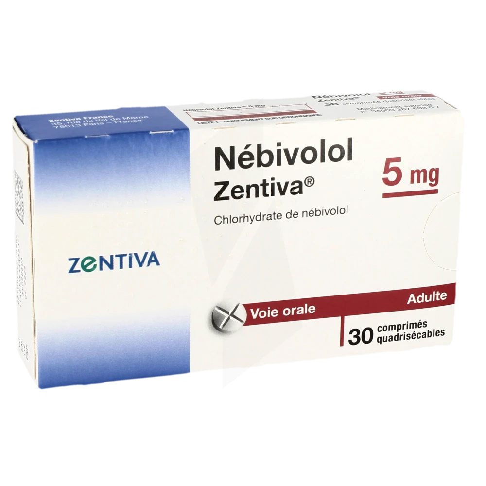 Nebivolol Zentiva 5 Mg, Comprimé Quadrisécable