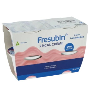 Fresubin 2 Kcal Crème Nutriment Fraise Des Bois 4pots/200g