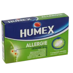 Humex Allergie Cetirizine 10 Mg, Comprimé Pelliculé Sécable à Tours