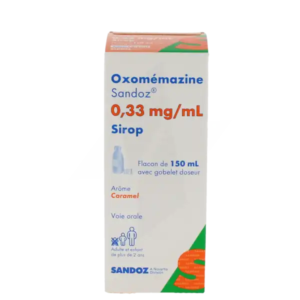 Oxomemazine Sandoz 0,33 Mg/ml, Sirop