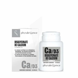 Phytalessence Elémentaire Calcium - Vitamine D3 60 Gélules