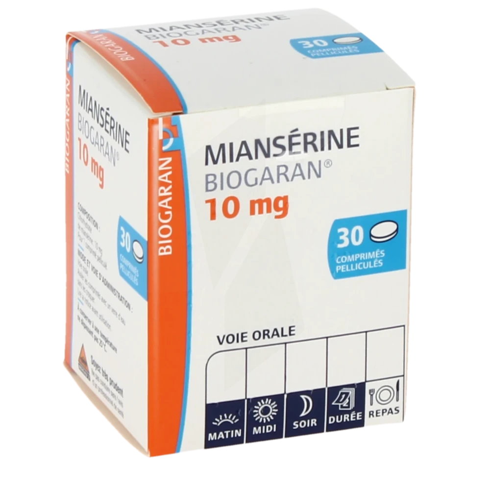Mianserine Biogaran 10 Mg, Comprimé Pelliculé
