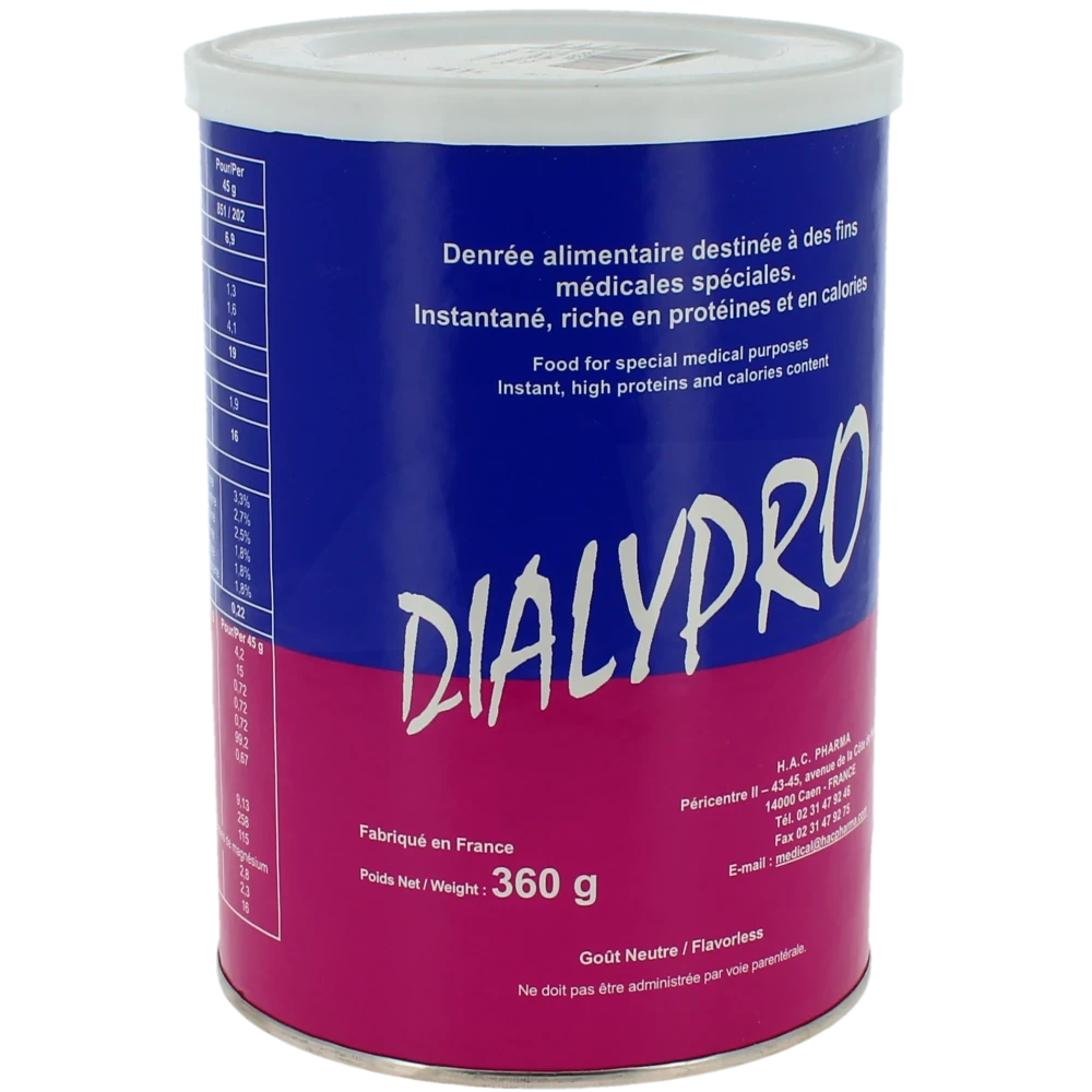 Dialypro Pdr Or Hyperprotéinée Neutre B/360g