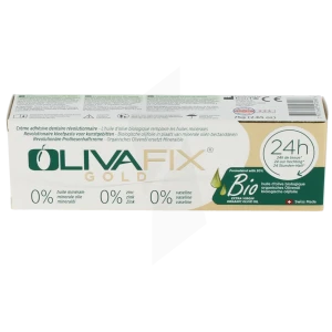 Olivafix Gold Crème Fixative Pour Appareil Dentaire 75g