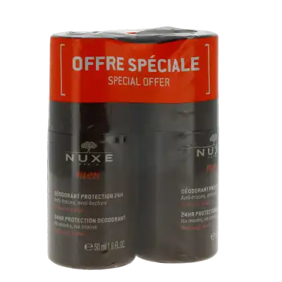 Nuxe Men Déodorant Protection 24h 2 Roll-ons De 50 Ml à Vaulnaveys-le-Haut