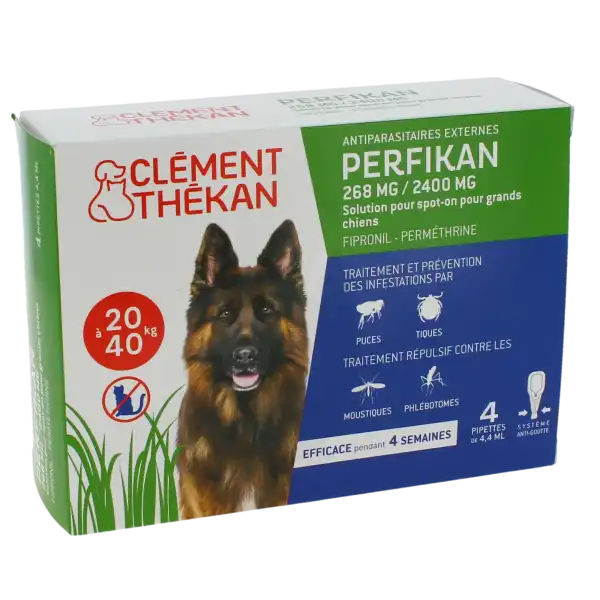 Perfikan 268 Mg/2400 Mg Solution Pour Spot-on Pour Grands Chiens, Solution Pour Spot-on