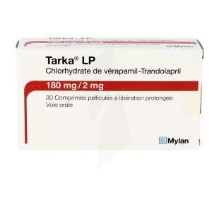 Tarka Lp 180 Mg/2 Mg, Comprimé Pelliculé à Libération Prolongée