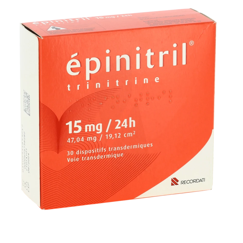 Epinitril 15 Mg/24 Heures, Dispositif Transdermique