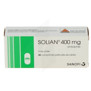 Solian 400 Mg, Comprimé Pelliculé Sécable