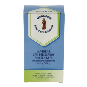 Magnesie San Pellegrino Anisee 44,9 %, Poudre Effervescente Pour Suspension Buvable