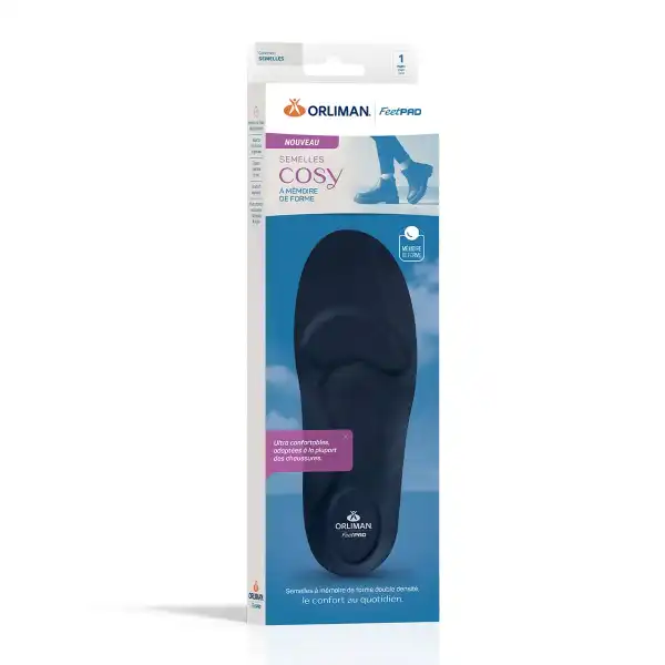 Orliman Feetpad Semelles Cosy à Mémoire De Forme Pointure 43/44