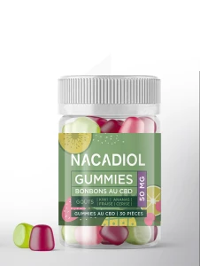 Nacadiol Bonbons Gummies Au Cbd 50mg B/30