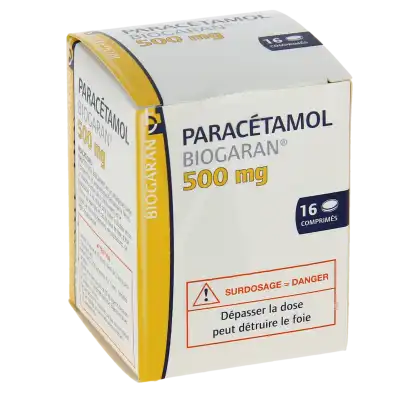 Paracetamol Biogaran 500 Mg, Comprimé à Saintes
