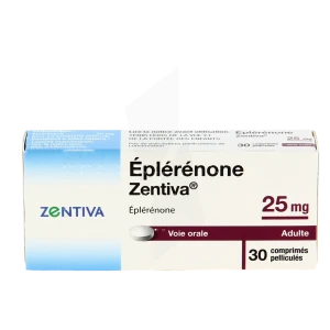 Eplerenone Zentiva 25 Mg, Comprimé Pelliculé