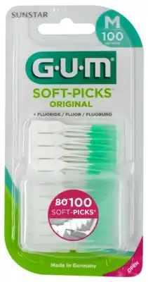 Gum Soft Picks Original Pointe Souple Fluorée Interdentaire Medium B/100 à Le havre