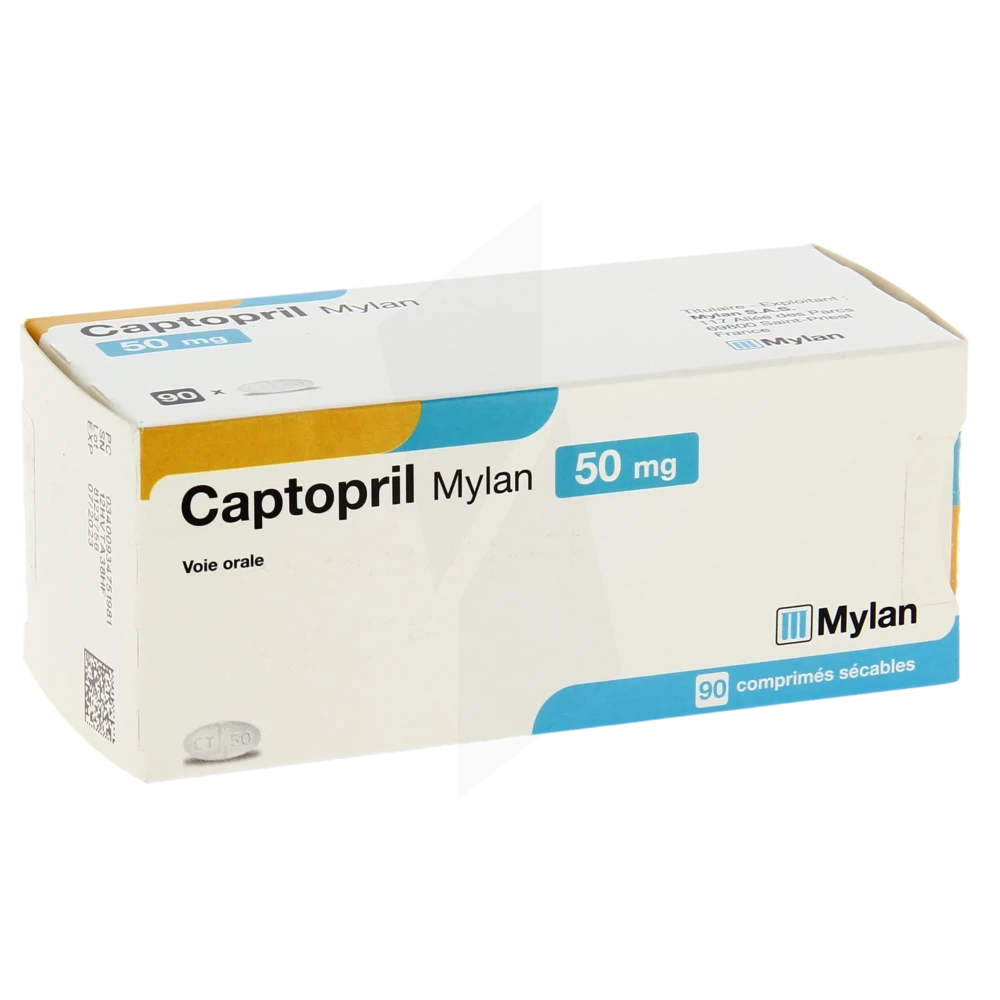 Captopril Viatris 50 Mg, Comprimé Sécable