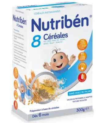 Nutribén Farine 8 Céréales B/300g à VILLEFONTAINE