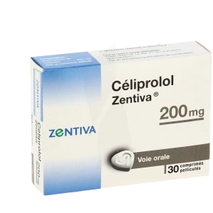 Celiprolol Zentiva 200 Mg, Comprimé Pelliculé