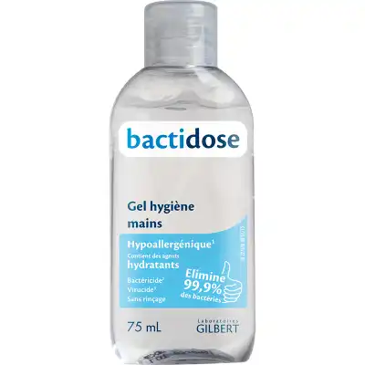 Bactidose Gel hydroalcoolique sans parfum 75ml