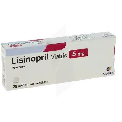 Lisinopril Viatris 5 Mg, Comprimé Sécable à CHAMPAGNOLE