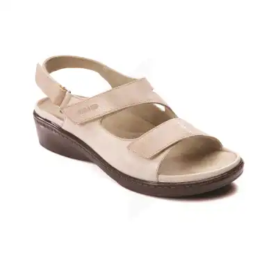 Gibaud - Sandales Verone - Crème -  Taille 39 à CUISERY