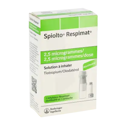 Spiolto Respimat 2,5 Microgrammes/2,5 Microgrammes/ Dose, Solution à Inhaler à VILLERS-LE-LAC
