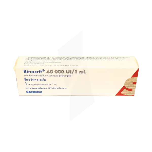 Binocrit 40 000 Ui/ml, Solution Injectable En Seringue Préremplie