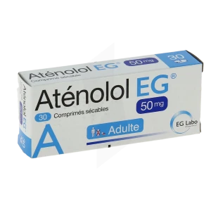 Atenolol Eg 50 Mg, Comprimé Sécable