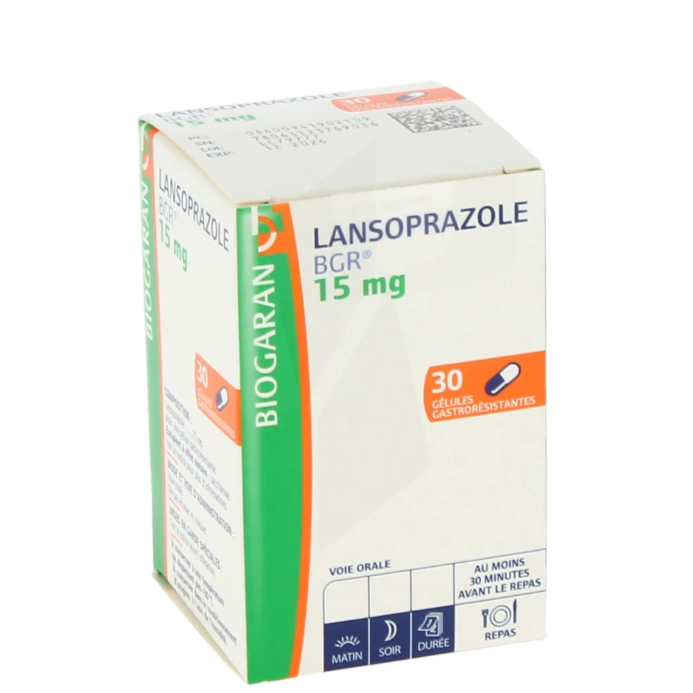 Lansoprazole Bgr 15 Mg, Gélule Gastro-résistante