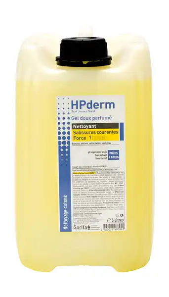 Hpderm® Gel Nettoyant Doux Parfumé Salissures Courantes Force 1 Flacon 1l