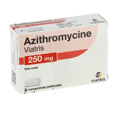 Azithromycine Viatris 250 Mg, Comprimé Pelliculé à Chelles