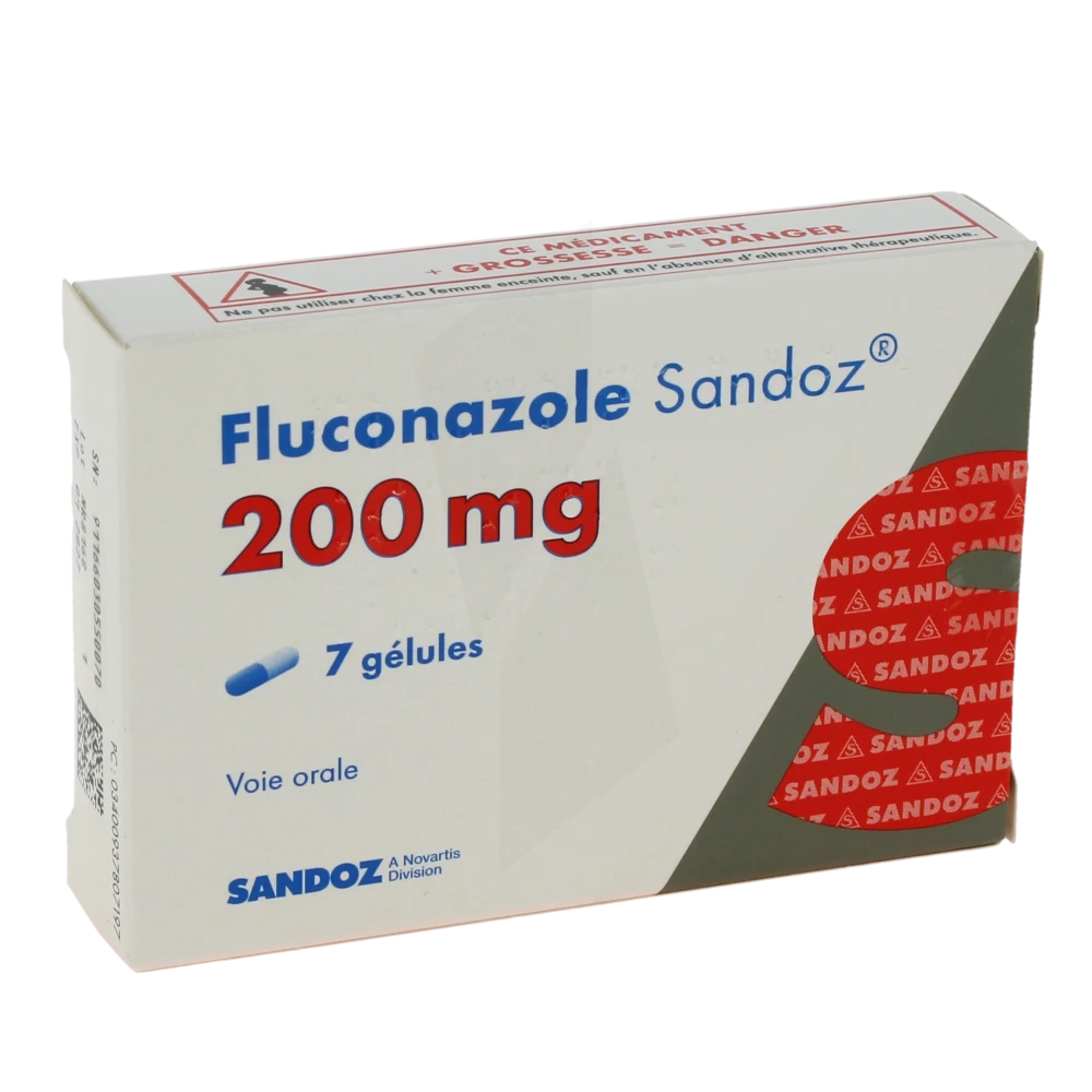 Fluconazole Sandoz 200 Mg, Gélule