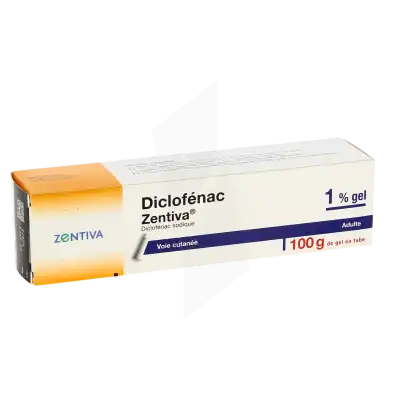 Diclofenac Zentiva 1 %, Gel à UGINE