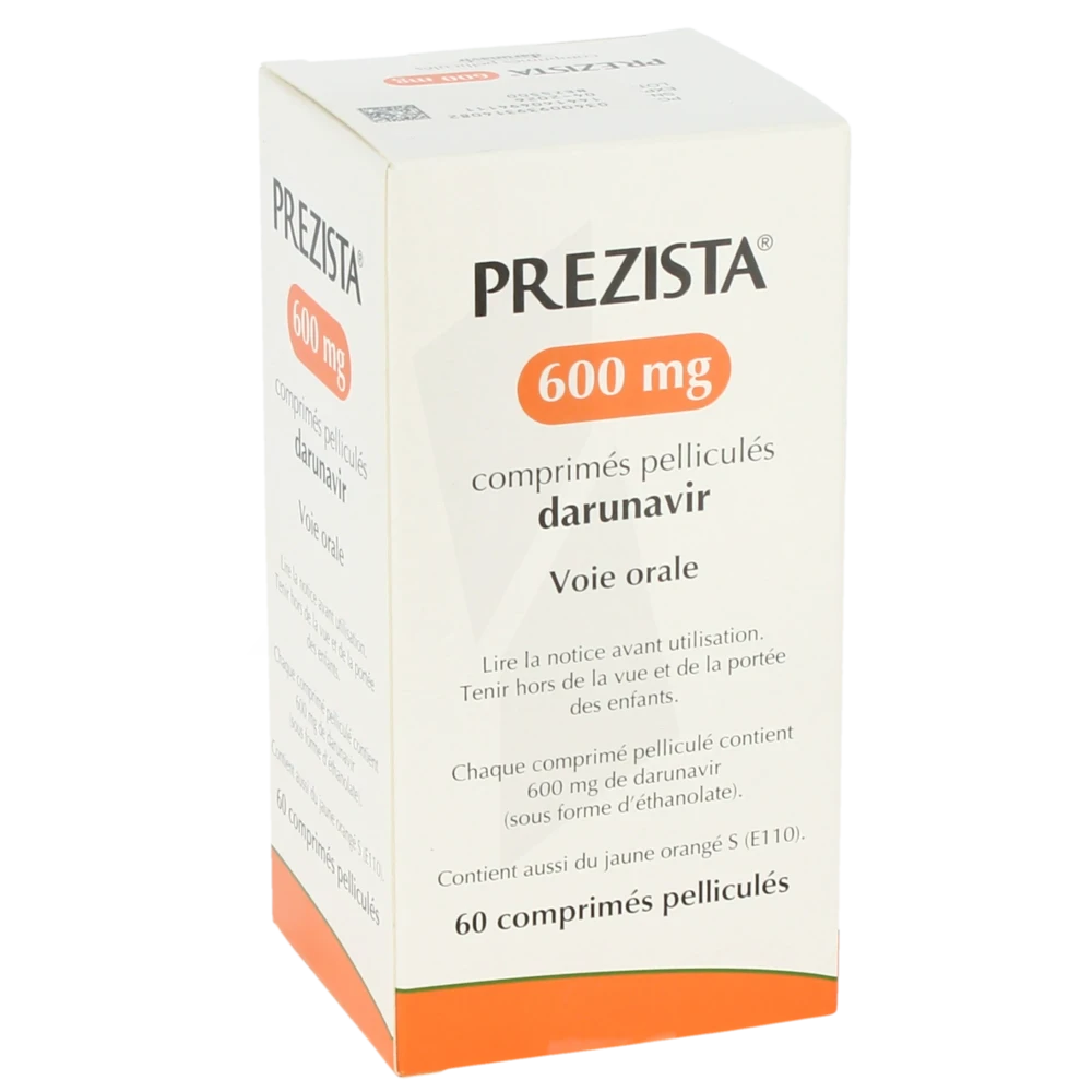 Prezista 600 Mg, Comprimé Pelliculé