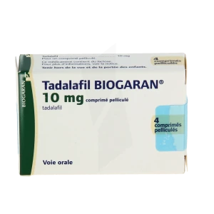 Tadalafil Biogaran 10 Mg, Comprimé Pelliculé