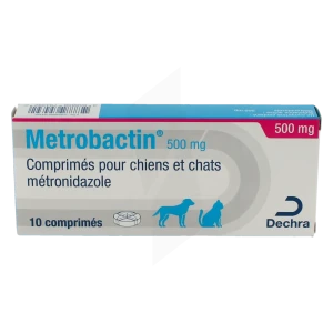 Metrobactin 500 Mg Comprimes Pour Chiens Et Chats, Comprimé