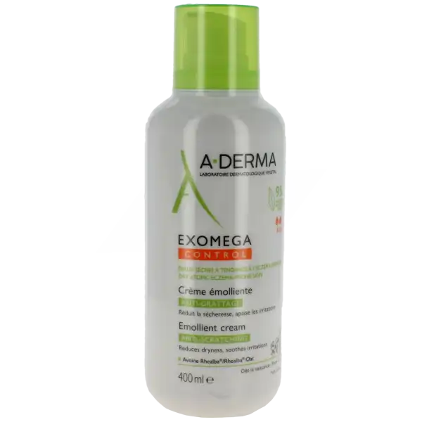 Aderma Exomega Control Crème Émolliente Anti-grattage Fl Pompe/400ml