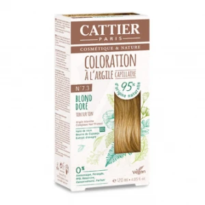 Cattier Coloration Kit 7.3 Blond Doré 120ml