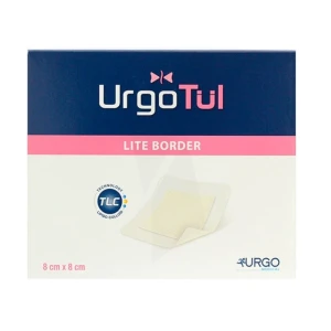 Urgotul Lite Border Pansements Hydrocellulaires Adhésifs 8x8 Cm Boîte De 10