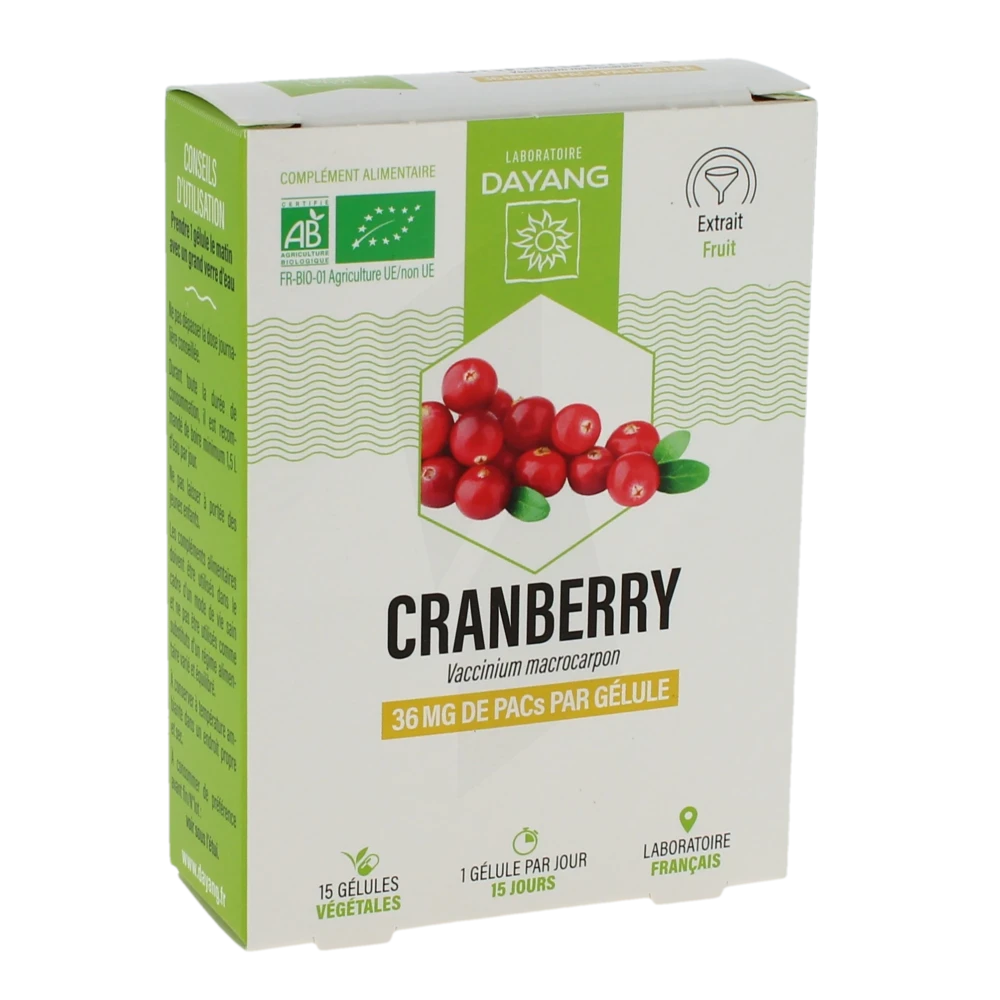 Dayang Cranberry Bio 15 Gélules