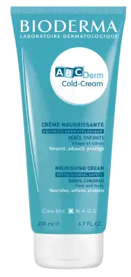 Bioderma Abcderm Cold Cream Crème Nourrissante Bébé 200ml à Châlons-en-Champagne