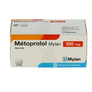 Metoprolol Viatris 100 Mg, Comprimé Sécable