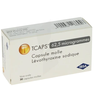 Tcaps 62,5 Microgrammes, Capsule Molle