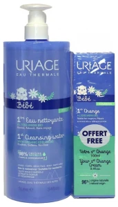 Uriage Bébé 1ère Eau Eau Nettoyante Fl Pompe/1l+1er Change