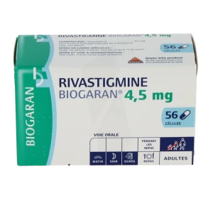 Rivastigmine Biogaran 4,5 Mg, Gélule