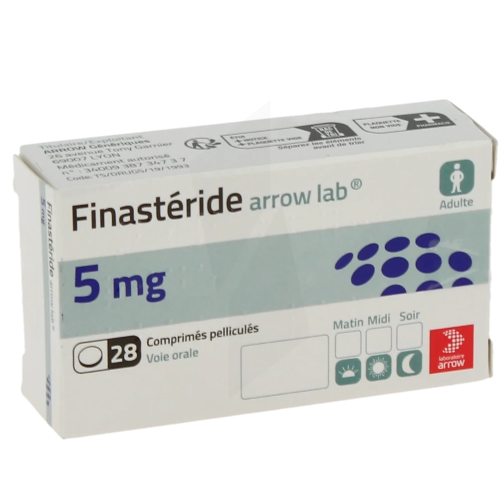 Finasteride Arrow Lab 5 Mg, Comprimé Pelliculé