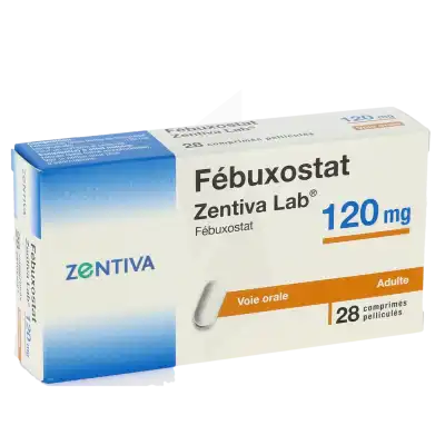 Febuxostat Zentiva Lab 120 Mg, Comprimé Pelliculé à CHENÔVE