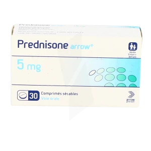Prednisone Arrow 5 Mg, Comprimé Sécable
